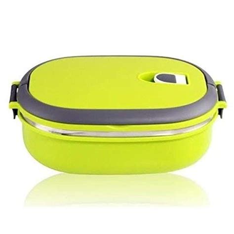 homeo single layer stainless steel rectangular lunch box with handle|Amazon.com: 800ml Stainless Steel Insulated Lunch .